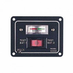 Panneau  test pour 2 batteries