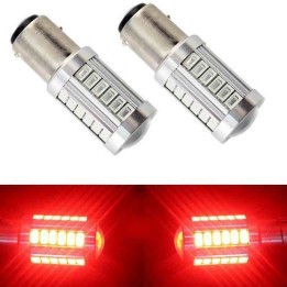 Ampoule Led BAY15D - P21/5W - 21 Leds Rouge Epistar CANBUS