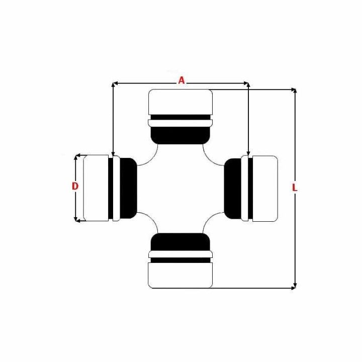 Cruzeta 28 mm x 53 mm